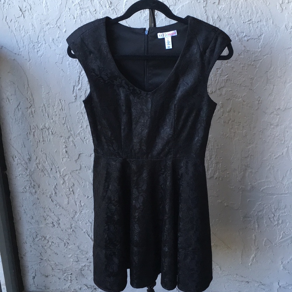 (S) Made for Impulse Floral Black Dress